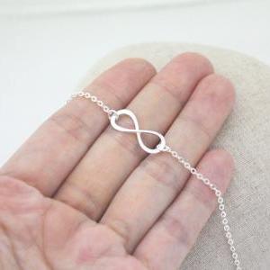 Sterling Silver Infinity Necklace, Friendship, Off..