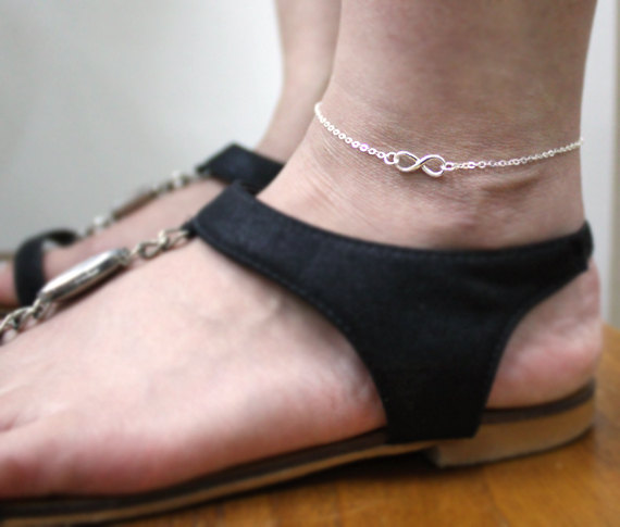 Sterling Silver Infinity Anklet,tiny Infinity Anklet, Delicate Anklet, Simple, Friend, Ankle Bracelet, Delicate Anklet,bridesmaid Gifts